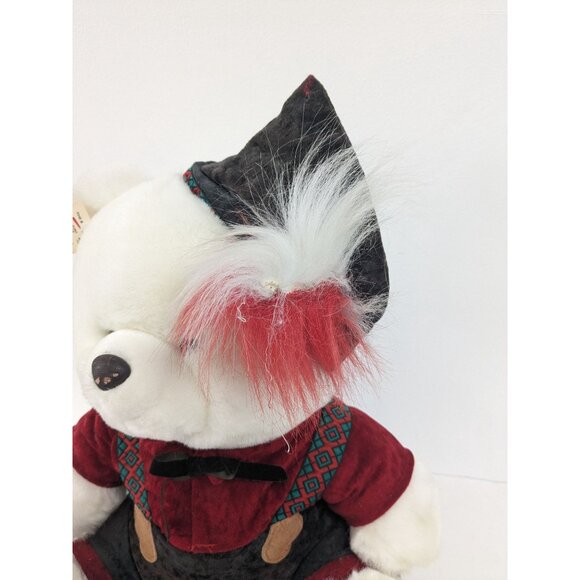 Vintage Bav Arian Jingle Bear Limited Edition 1991 Stuffed Animal 15" - Picture 2 of 8